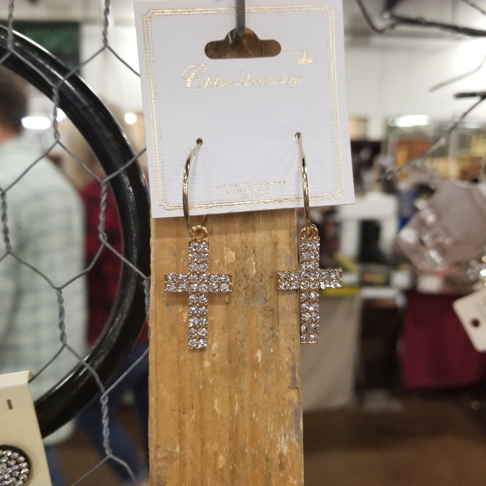 Cross earrings